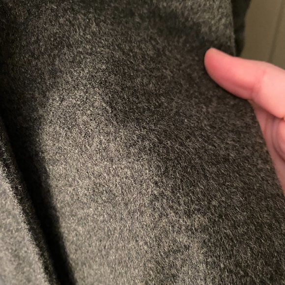 Uniqlo Grey Wool Trench Coat - Picture 8 of 8